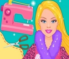 Barbie Kışlık Palto Tasarlama oyunu oyna