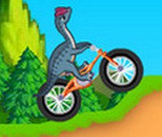 Dinosaur Bike Stunt