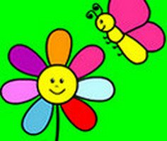 Flower and Butterfly Coloring