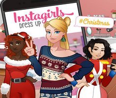 Instagram Kızlarını Giydirme Noel oyunu oyna