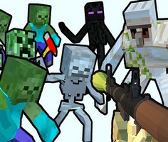 Play Minecraft Shooter Save Your World