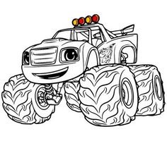 Monster Truck Coloring Pages for Kids