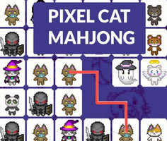 Piksel Kedi Mahjong oyunu oyna