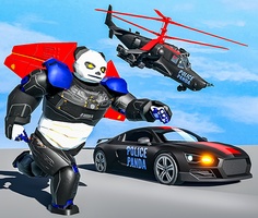 Play Police Panda Robot