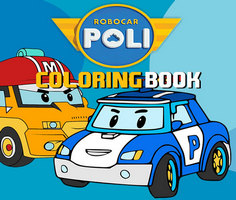 Robocar Poli Coloring Book