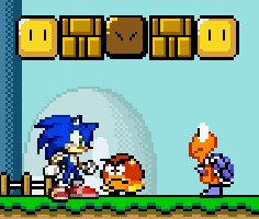 Play Sonic in Mario World