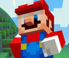 Süper Mario Minecraft Koşucusu oyunu oyna