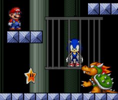 Super Mario Save Sonic